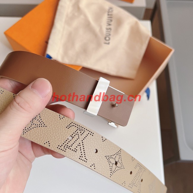 Louis Vuitton 30MM Leather Belt 7109-10