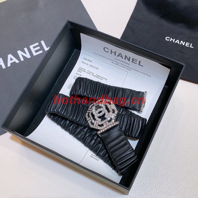 Chanel 30MM Leather Belt 7114-1