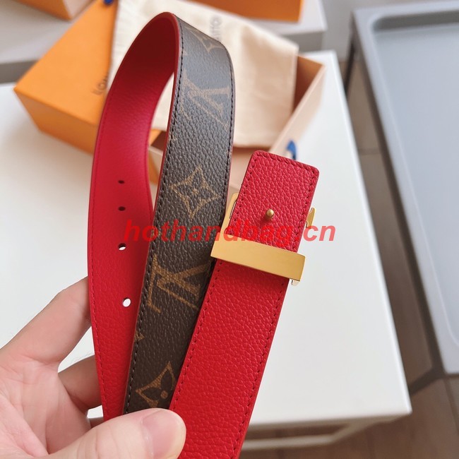 Louis Vuitton 30MM Leather Belt 7109-13