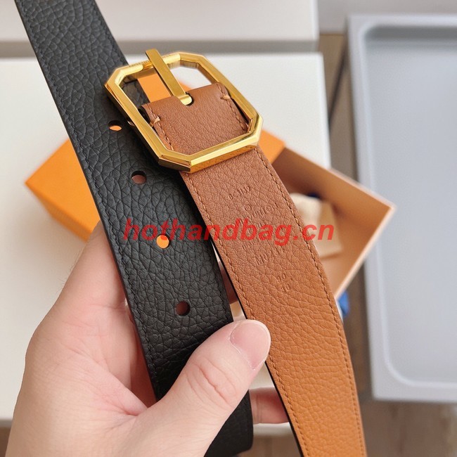 Louis Vuitton 35MM Leather Belt 7110-1