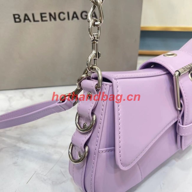 Balenciaga HOURGLASS SMALL TOP HANDLE BAG 6088 purple