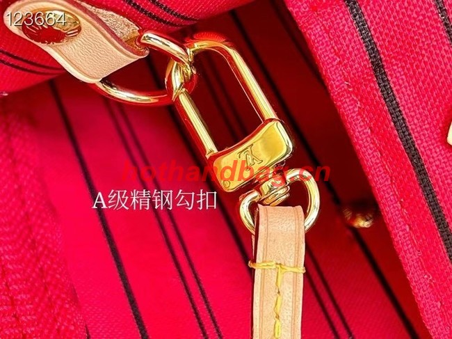 Louis Vuitton NEVERFULL MM M50336 red