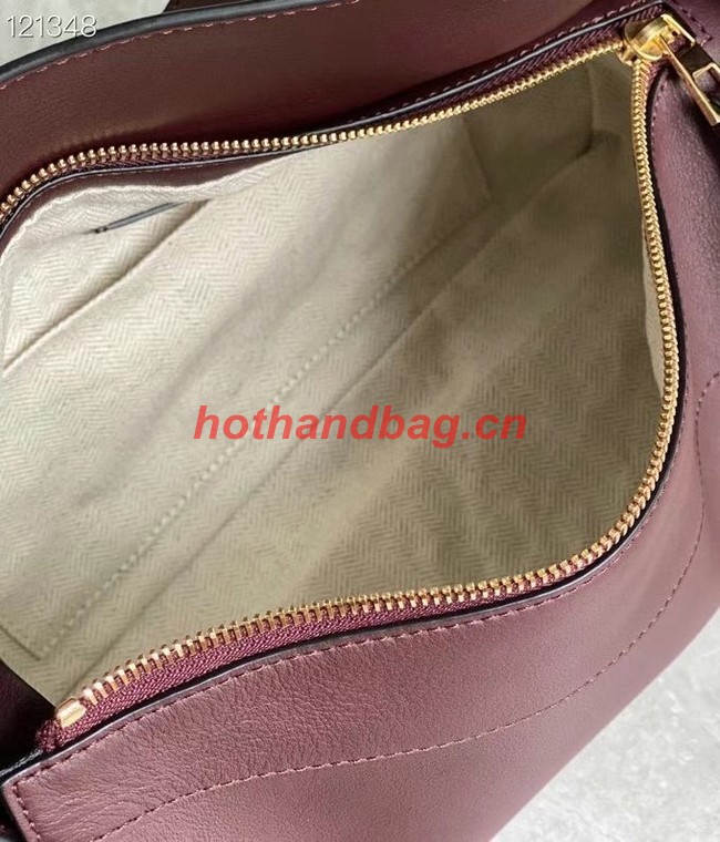 Loewe Original Leather Bag LE10188 Burgundy