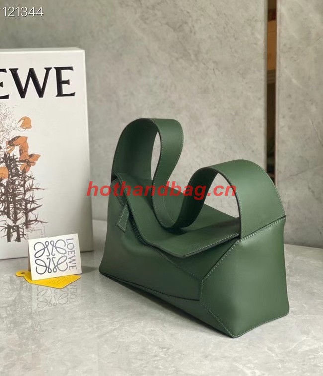 Loewe Original Leather Bag LE10188 blackish green