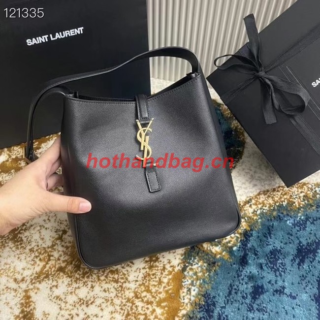 SAINT LAURENT LEATHER BAG 713938 BLACK