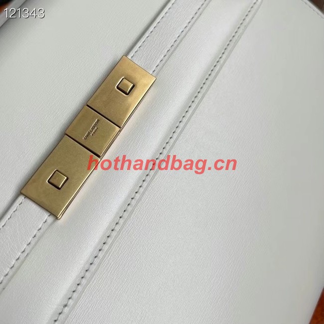 SAINT LAURENT MANHATTAN SHOULDER BAG IN BOX SAINT LAURENT LEATHER 5792710 BLANC VINTAGE