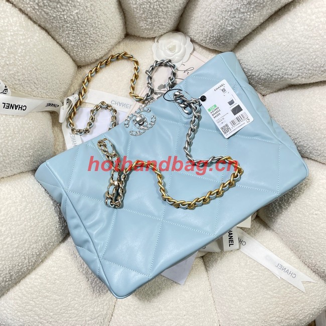 CHANEL 19 SHOPPING BAG 3660 sky blue