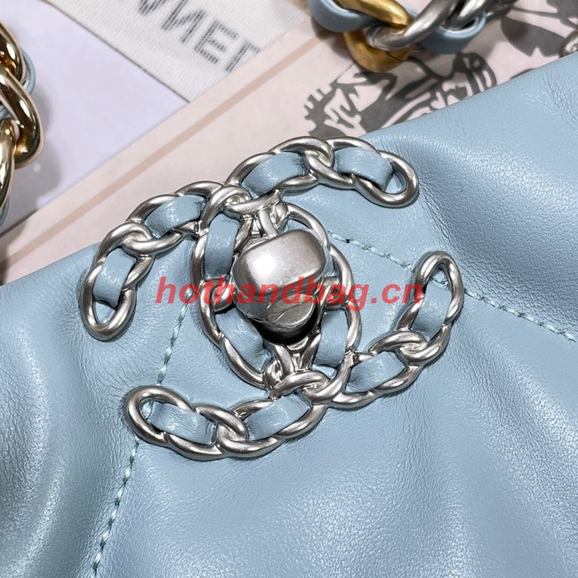 CHANEL 19 SHOPPING BAG 3660 sky blue