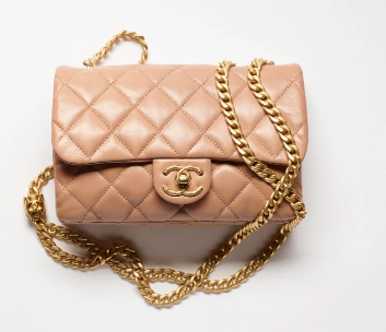 CHANEL SMALL FLAP BAG Lambskin & Gold-Tone Metal AS3393 pink