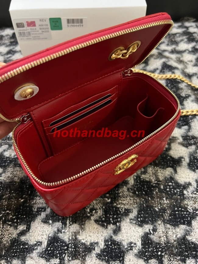 CHANEL VANITY WITH CHAIN 68106 red