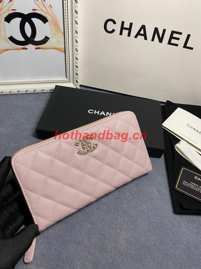 Chanel Calfskin Leather & Gold-Tone Metal AP2739 pink