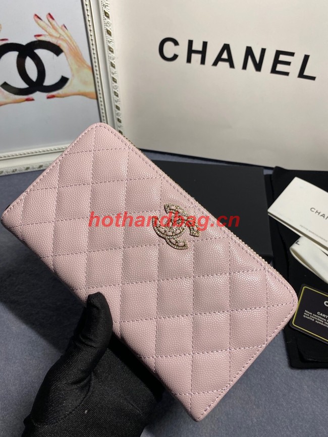 Chanel Calfskin Leather & Gold-Tone Metal AP2739 pink