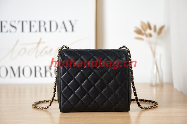 Chanel Lambskin MINI FLAP BAG AS3648 black