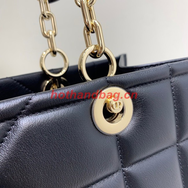 MEDIUM DIOR ESSENTIAL TOTE BAG Calfskin M8721 BLACK