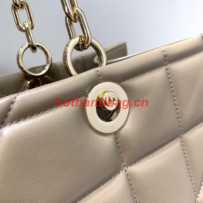 MEDIUM DIOR ESSENTIAL TOTE BAG Hazelnut Archicannage Calfskin M8721O