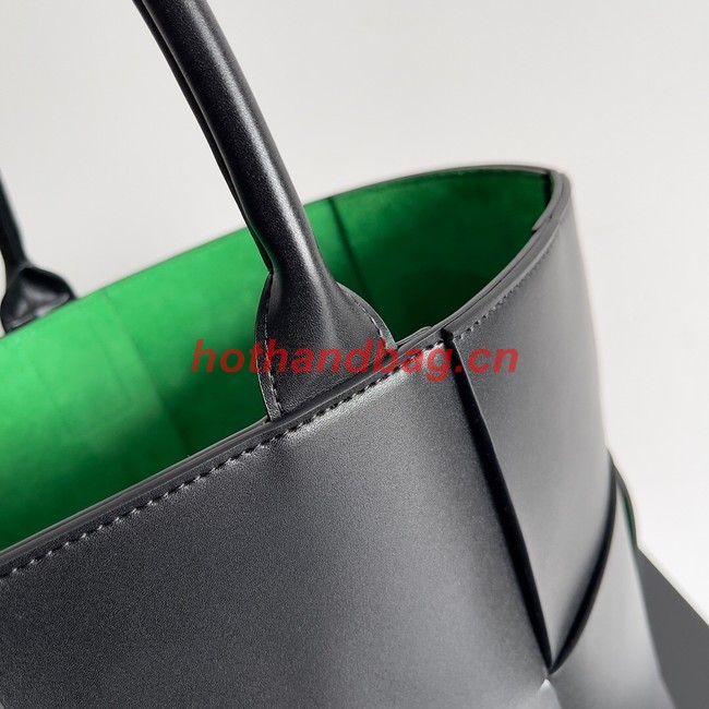 Bottega Veneta ARCO TOTE Large intrecciato grained leather tote bag 652868 black