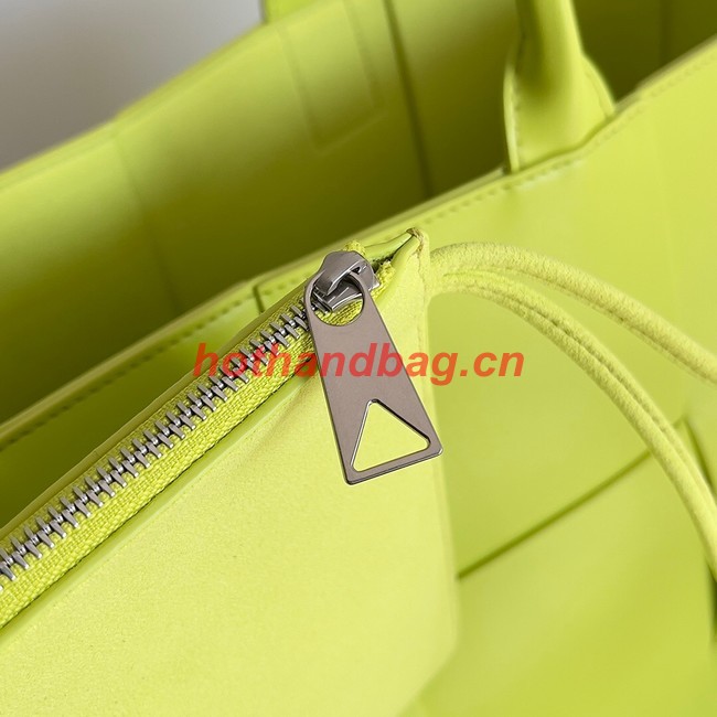 Bottega Veneta ARCO TOTE Large intrecciato grained leather tote bag 652868 yellow