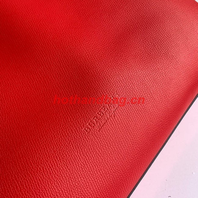 BurBerry Leather Shoulder Bag 6351 red