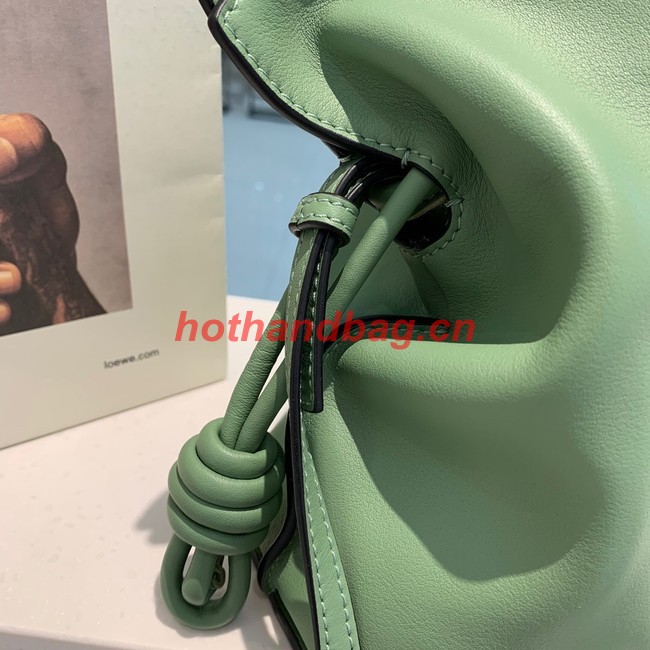 Loewe Flamenco Clutch Bag Original Leather LE0556 green