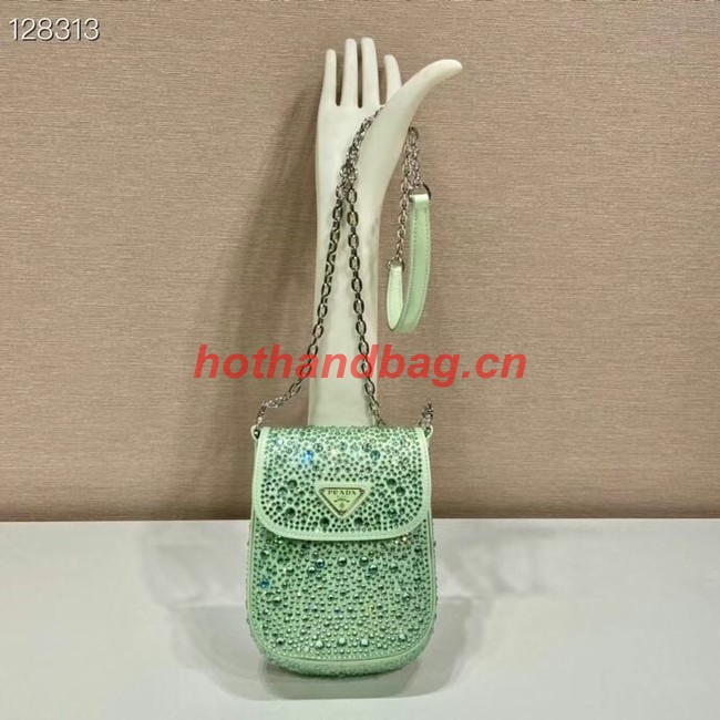 Prada Prada crystal mini-bag 1BH185 green