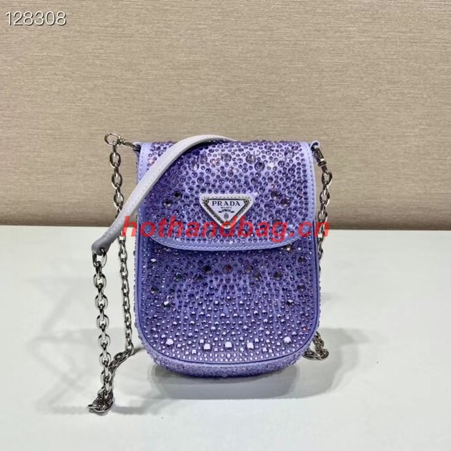 Prada Prada crystal mini-bag 1BH185 purple