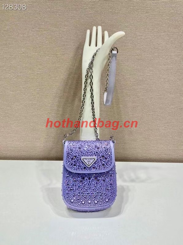 Prada Prada crystal mini-bag 1BH185 purple