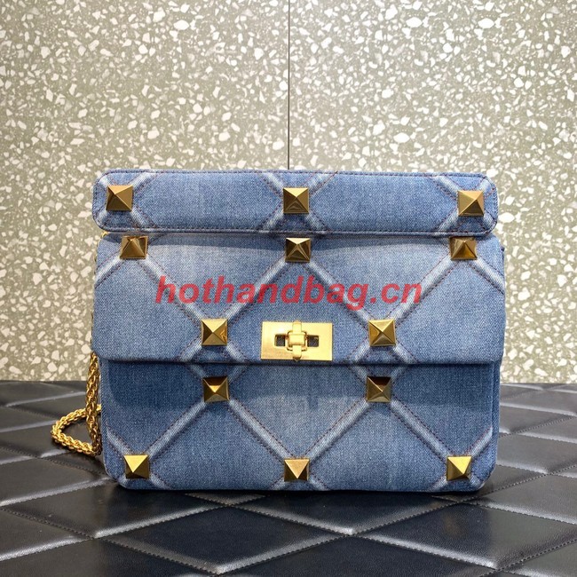 Medium VALENTINO ROMAN STUD chain Denim XW0B0I81H