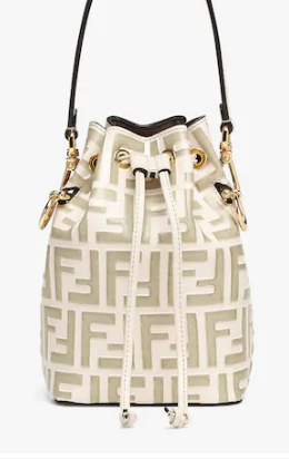 FENDI Mon Tresor leather mini-bag 8BS010 Beige