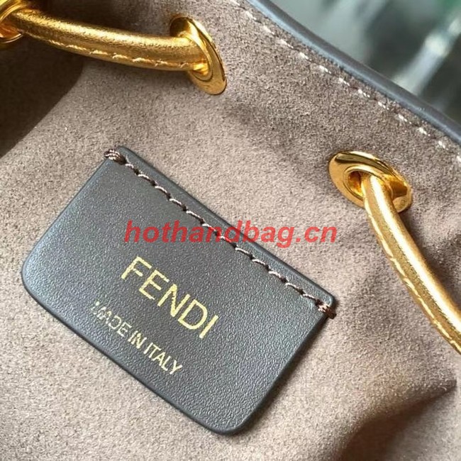 FENDI Mon Tresor leather mini-bag 8BS010AC gold