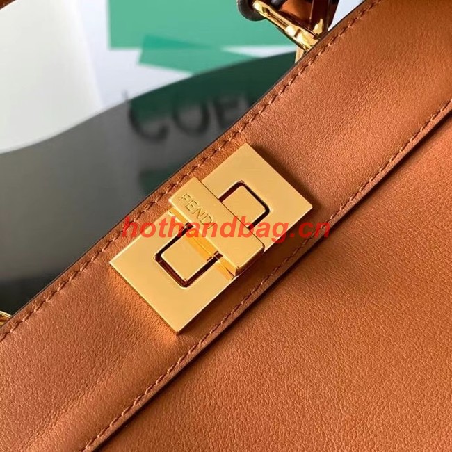 Fendi Peekaboo Iseeu Small leather bag 8BN327A Brown