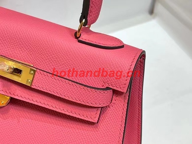 Hermes Kelly 20cm Shoulder Bags Epsom KL2750 Plum&gold