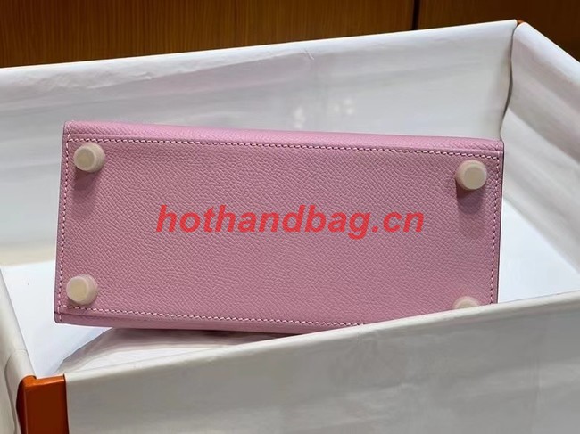 Hermes Kelly 20cm Shoulder Bags Epsom KL2750 light pink&gold