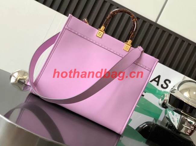 Fendi Sunshine Medium leather shopper 8BH386A Lavender