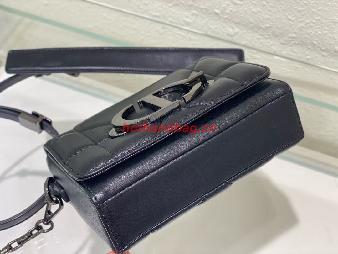 DIOR 30 MONTAIGNE BOX BAG WITH HANDLE Black Maxicannage Lambskin M9218B