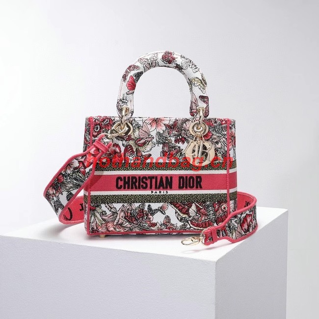 DIOR LADY D-LITE BAG Embroidery M0566BRE-10