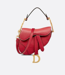 DIOR MICRO SADDLE BAG Antique Goatskin S5685CC red