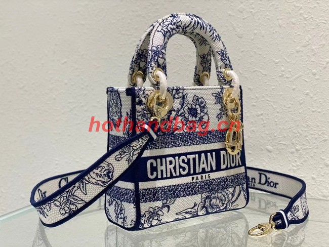 DIOR MINI LADY D-LITE BAG Embroidery M0500BZ-2