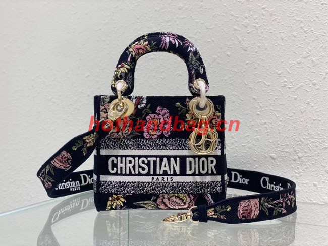 DIOR MINI LADY D-LITE BAG Embroidery M0500BZ-4