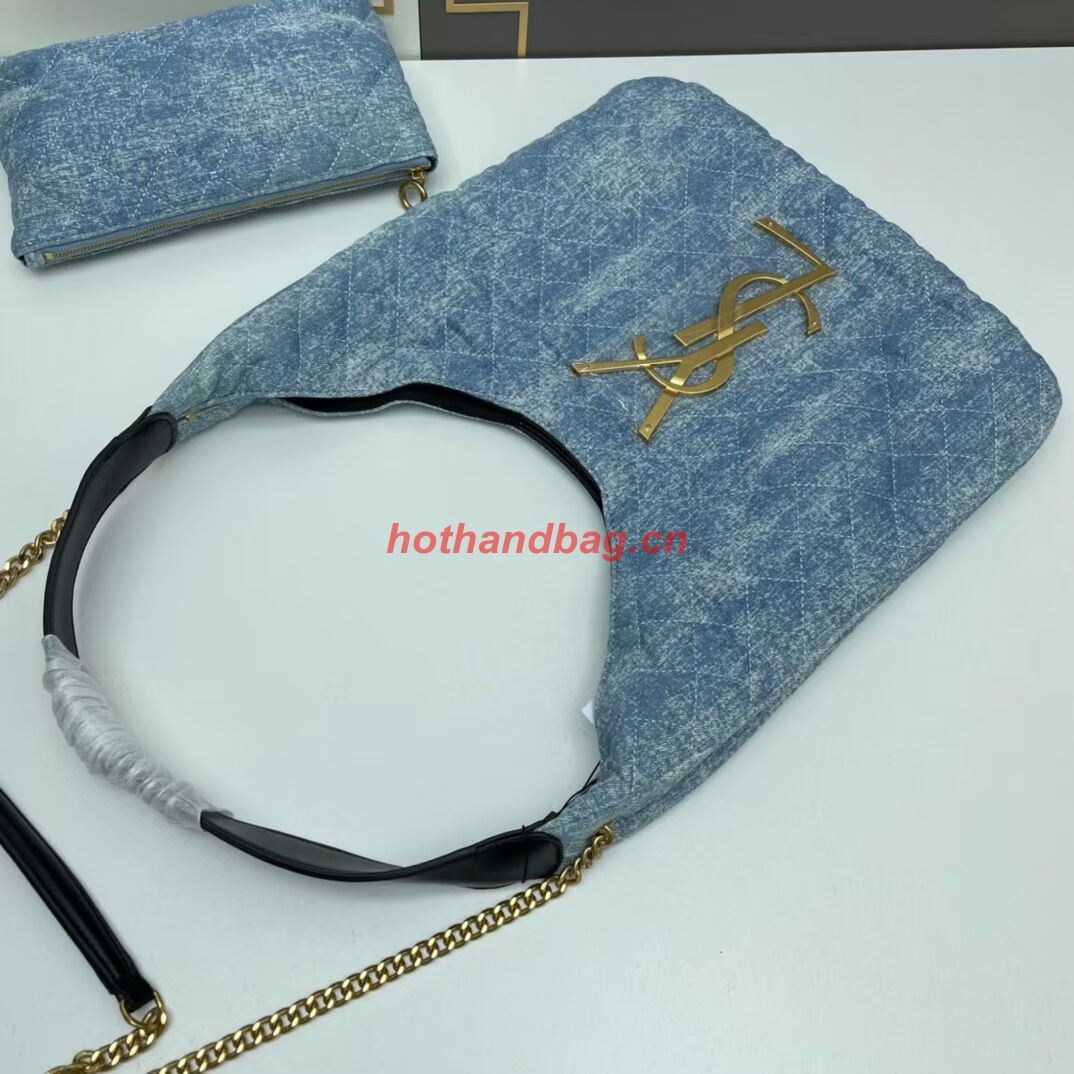 SAINT LAURENT SHOPPING Denim bag Y203434 light blue