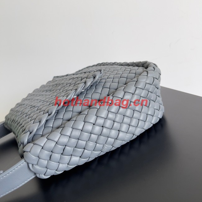 Bottega Veneta Small padded intreccio leather shoulder bag 709418 Thunder