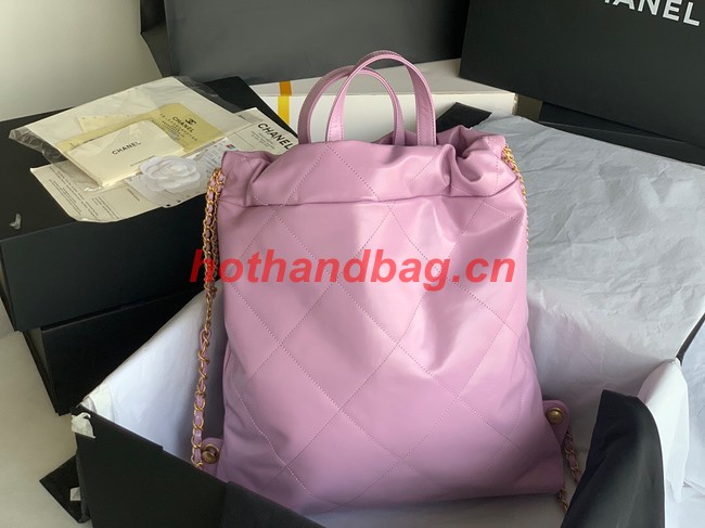 LARGE BACK PACK CHANEL 22 AS3313 Lavender&GOLD