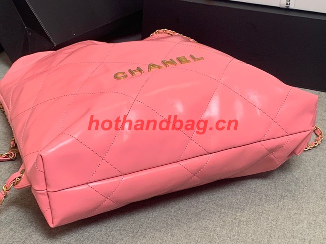 LARGE BACK PACK CHANEL 22 AS3313 PINK&GOLD