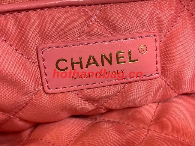 LARGE BACK PACK CHANEL 22 AS3313 PINK&GOLD