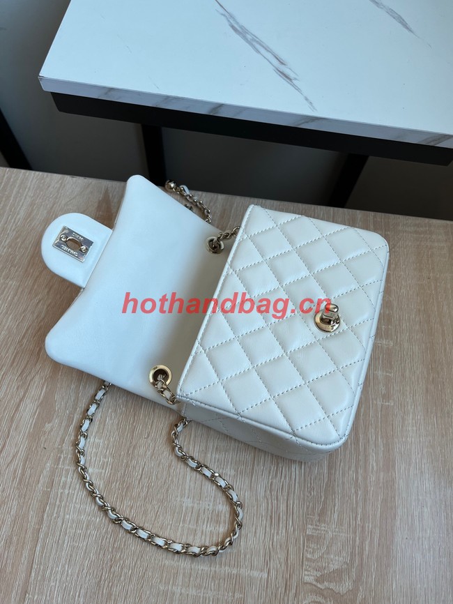 CHANEL MINI FLAP BAG AS1786 white