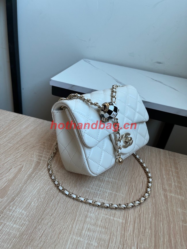 CHANEL MINI FLAP BAG AS1786 white