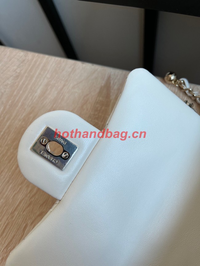 CHANEL MINI FLAP BAG AS1786 white