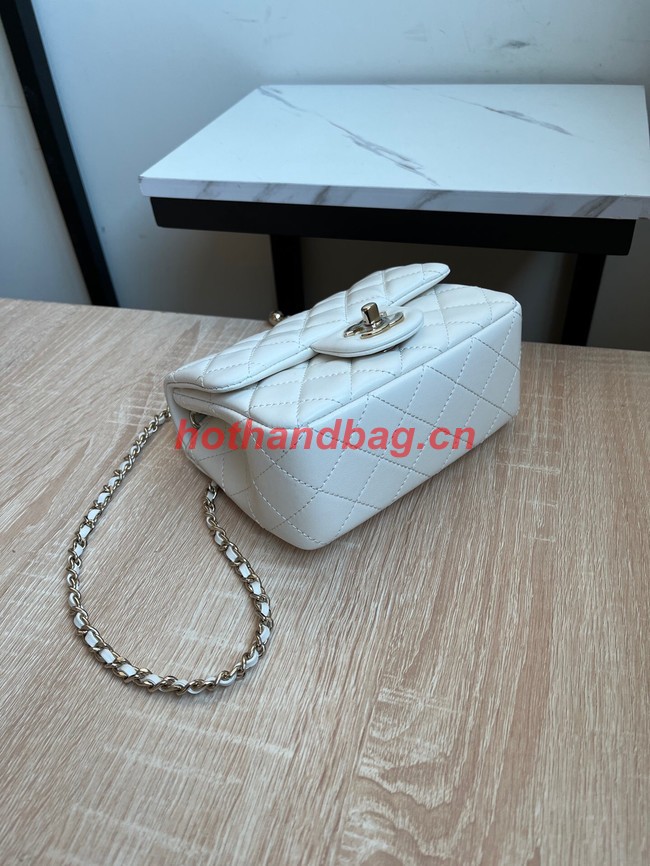 CHANEL MINI FLAP BAG AS1786 white