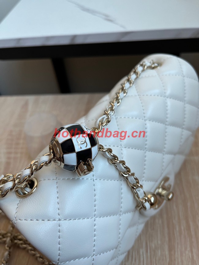 CHANEL MINI FLAP BAG AS1787 white