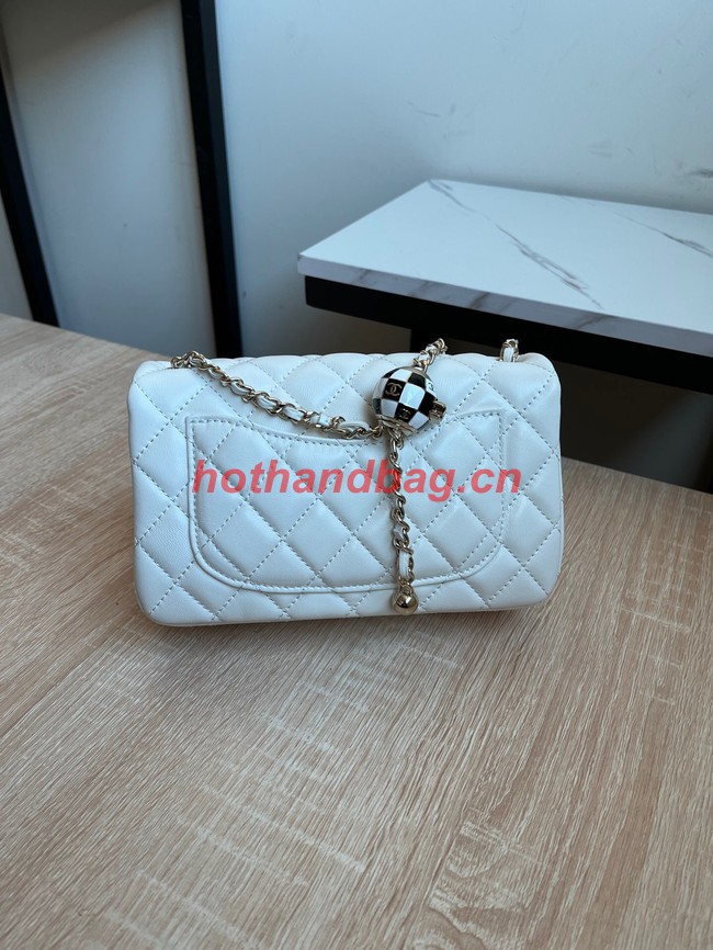 CHANEL MINI FLAP BAG AS1787 white