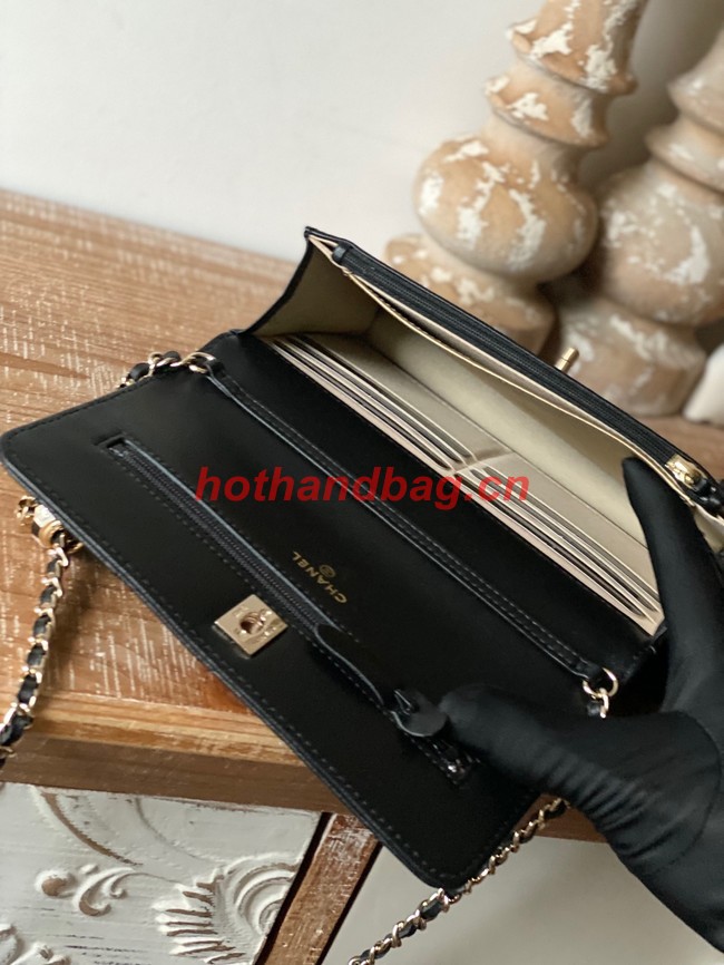 CHANEL WALLET ON CHAIN AP1450 BLACK